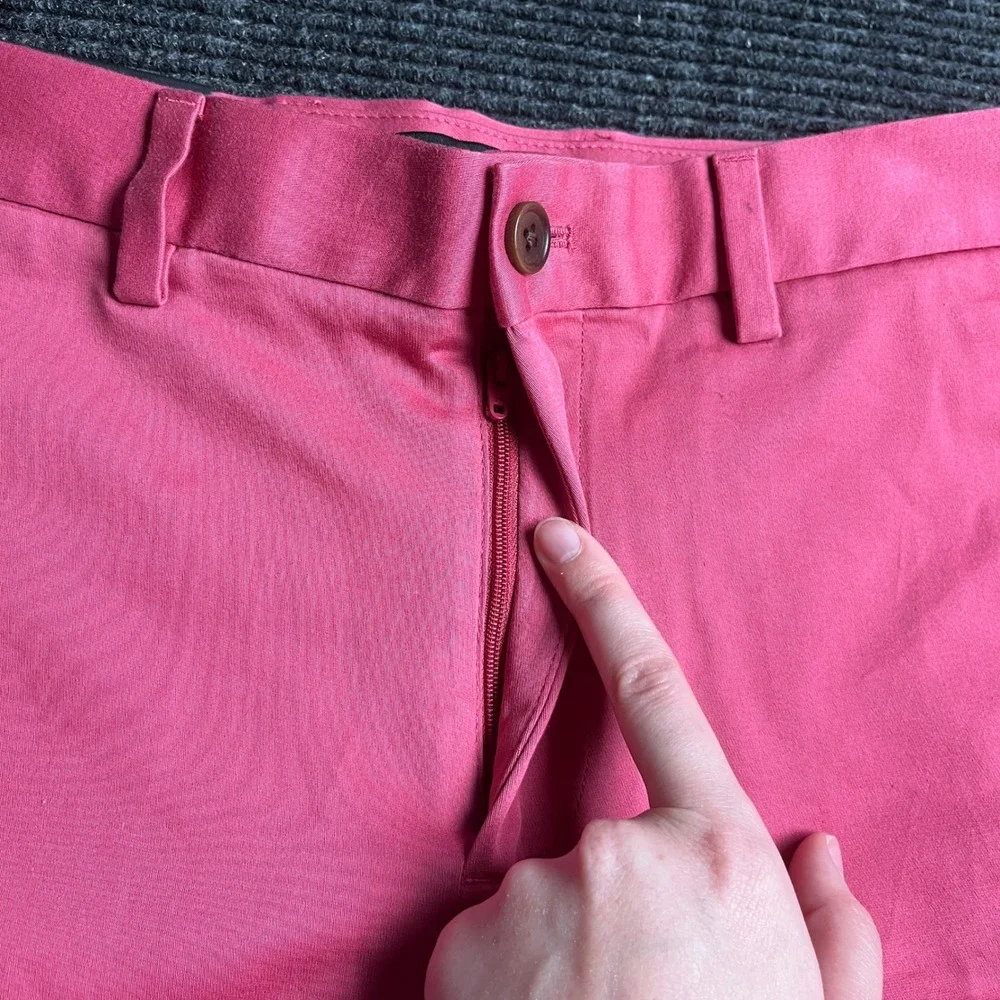 Banana Republic Aiden Shorts Mens 31 Pink Slim Fit 9